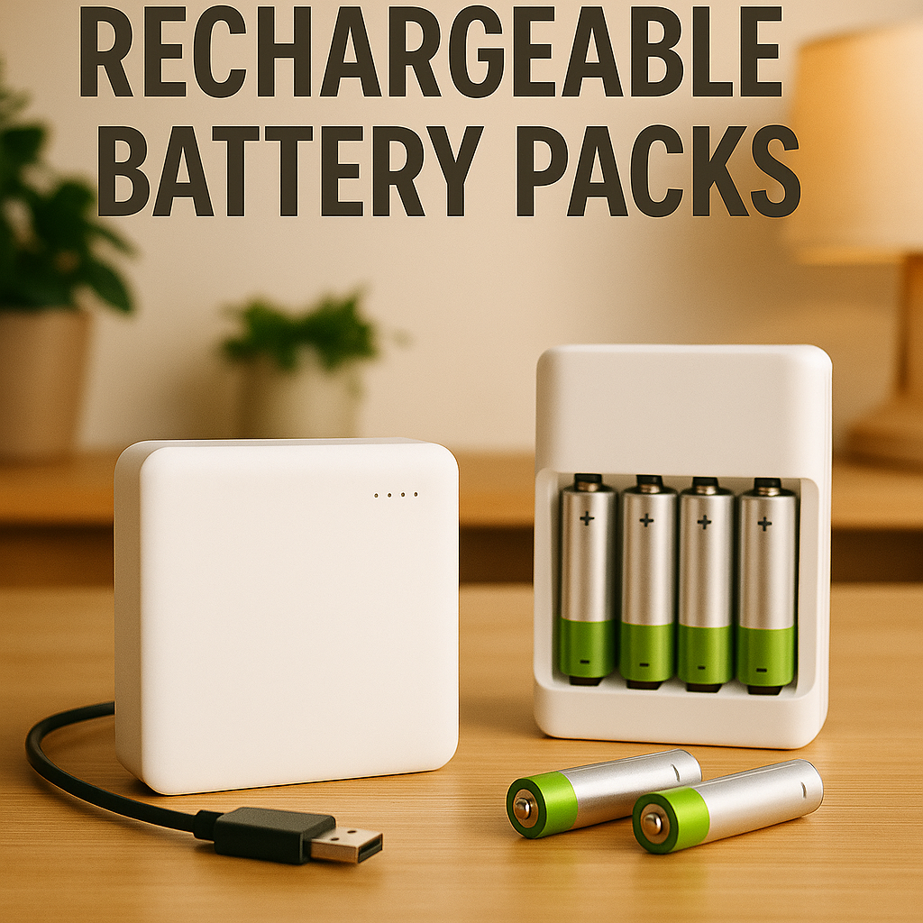 rechargeable AA and AAA battery packs for UK homes 2025