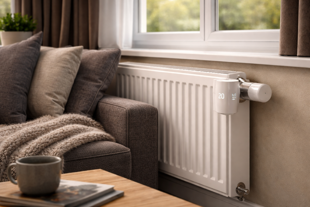 Manual radiator valve vs smart radiator valve in UK home