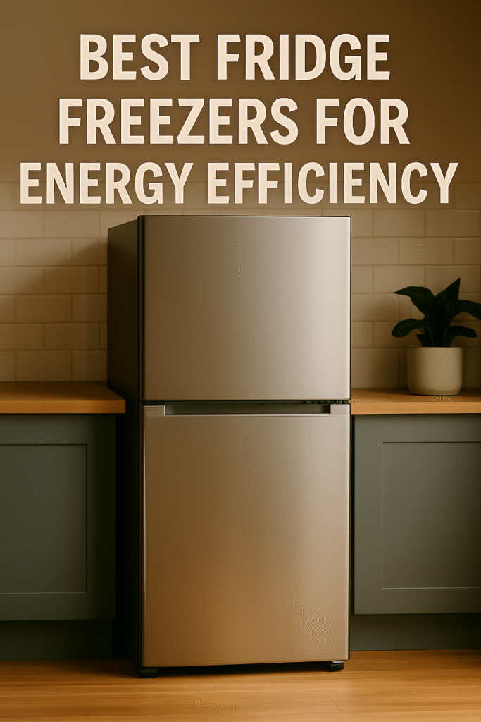 “Energy-efficient fridge freezer in modern UK kitchen”